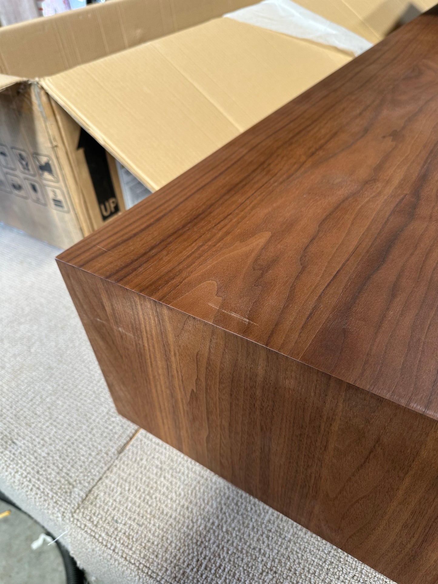 John Lewis Cara 2 Drawer Media Unit, American Black Walnut