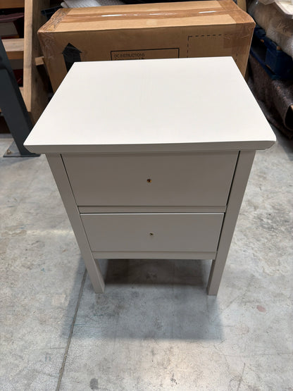 John Lewis Linen Bedside Wilton 2 Drawer Storage Cabinet