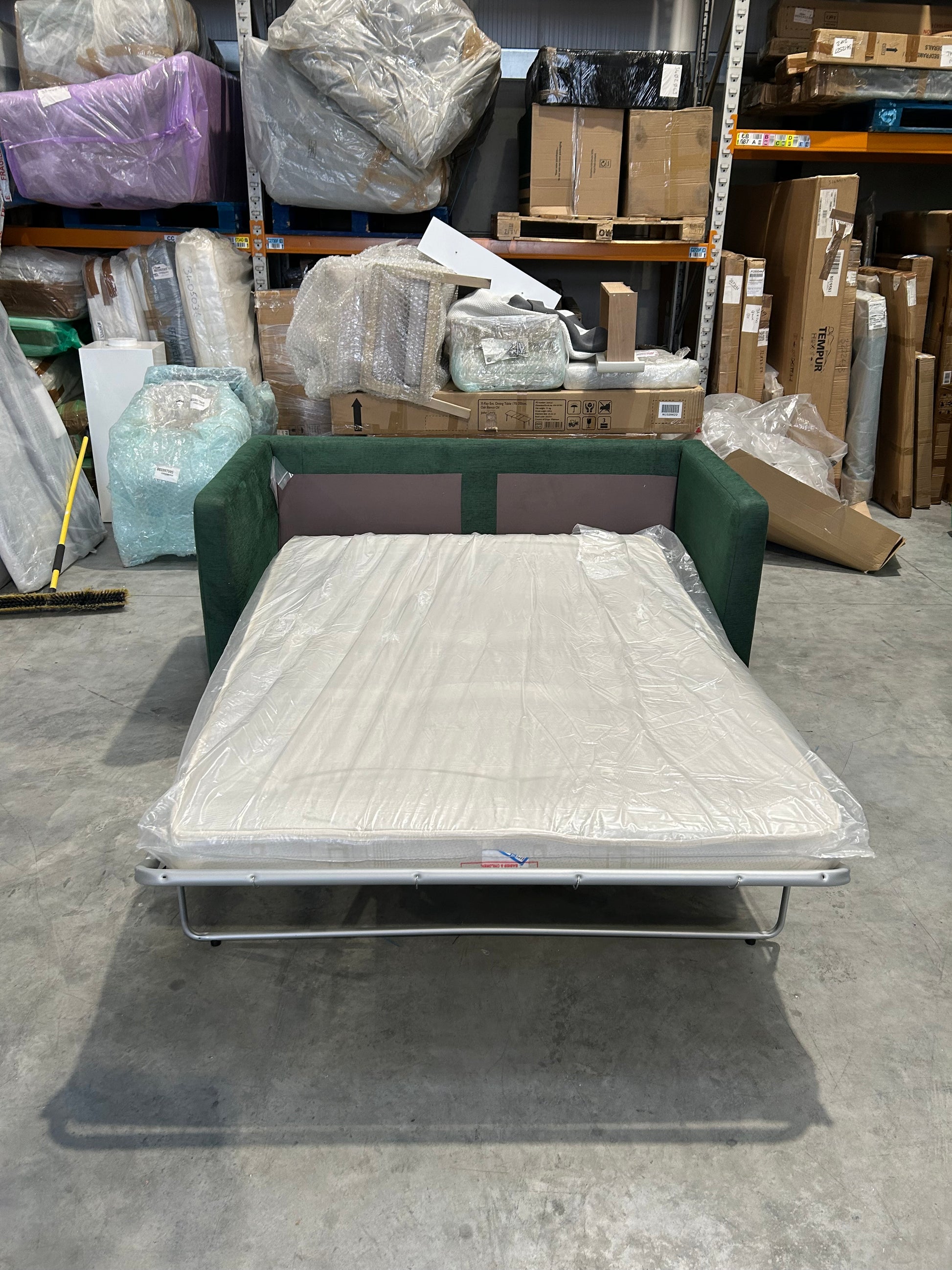 John Lewis Sofa Bed Alpine Green Booth