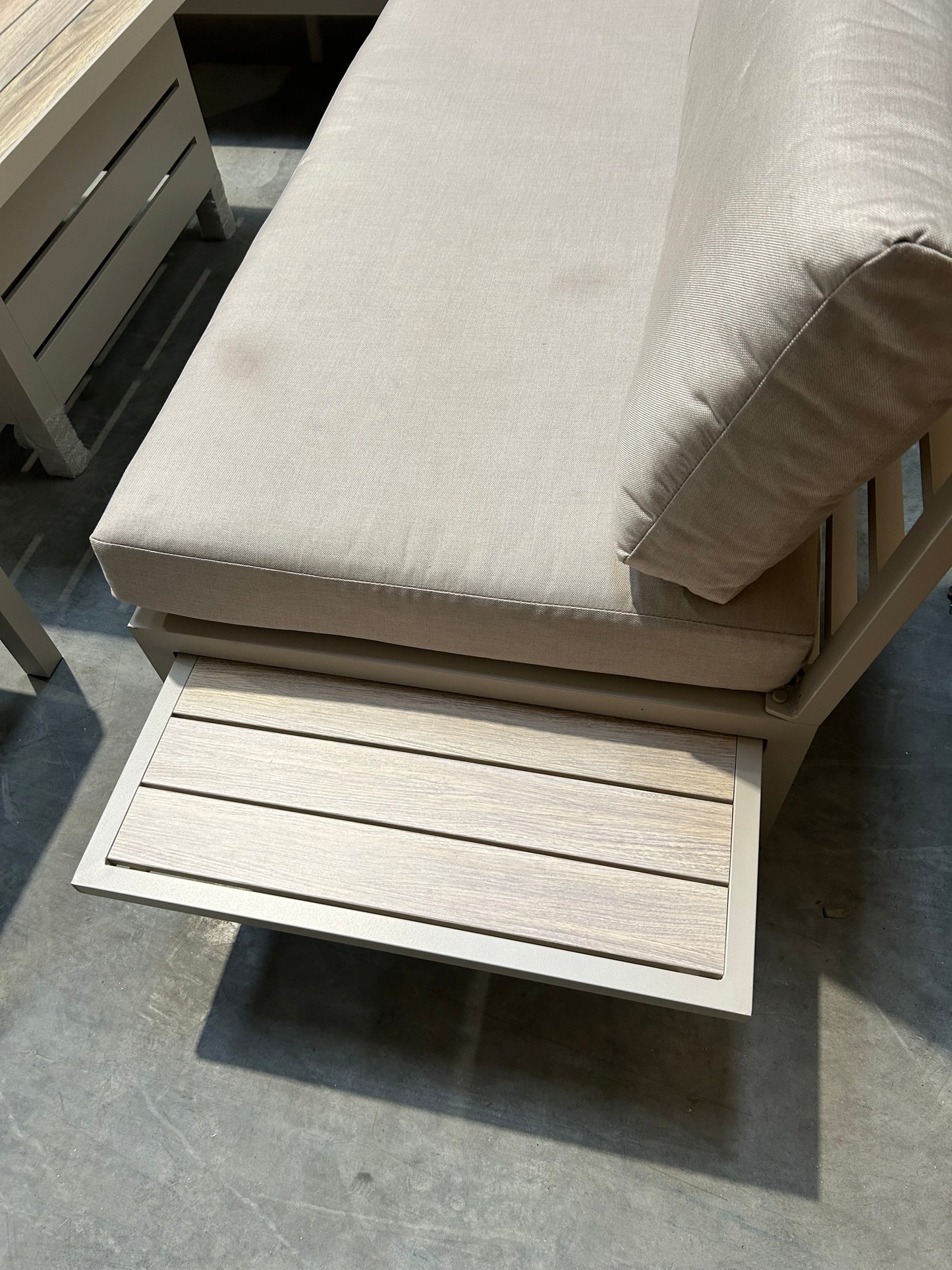 John Lewis Platform 8-Seater Corner Garden Dining/Lounge Set with Height-Adjustable Table, Taupe