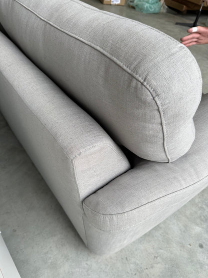 John Lewis Camden Large 3 Seater Sofa in Linen Storm Grey