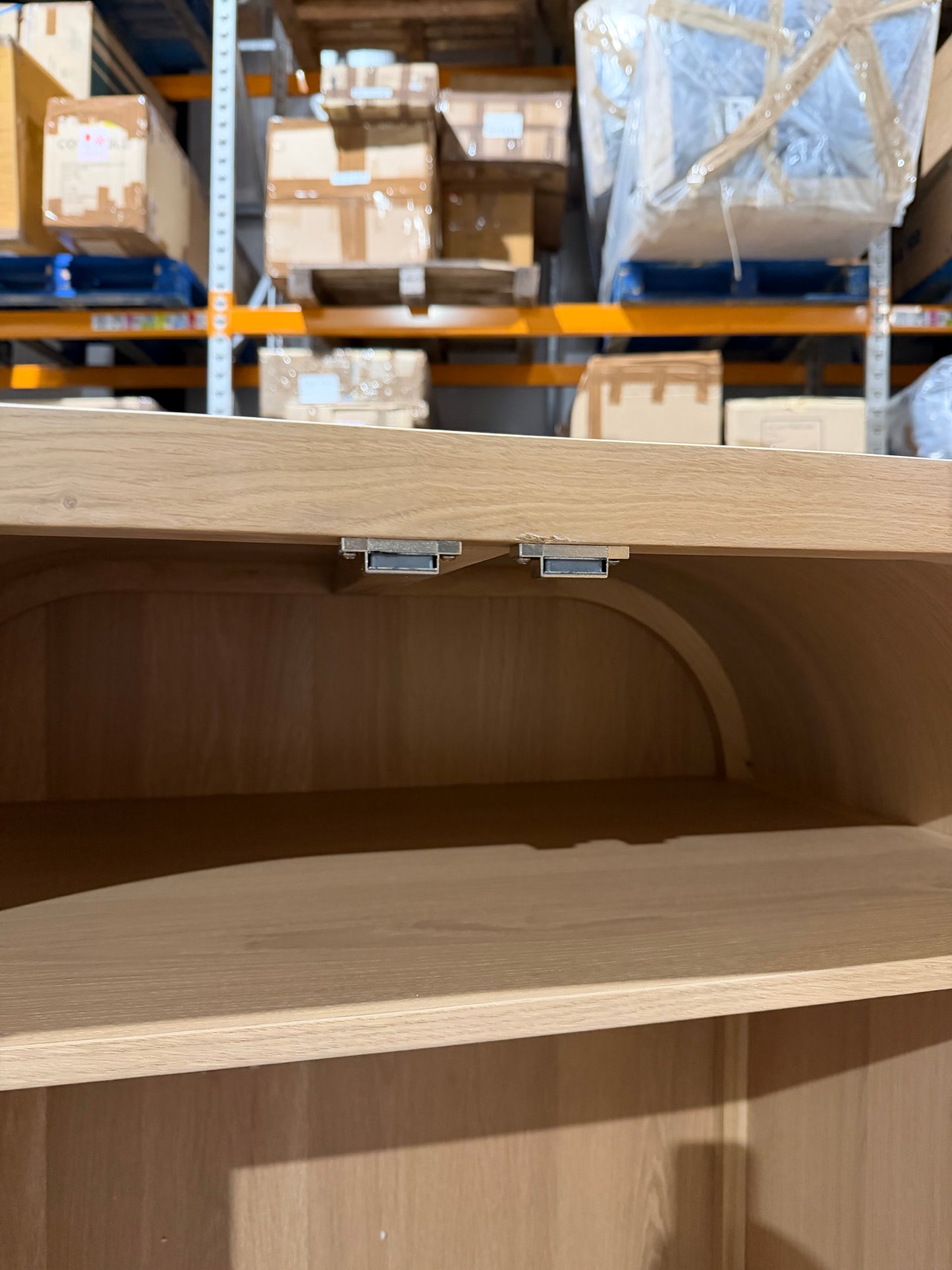 John Lewis Rattan Double Wardrobe, Oak