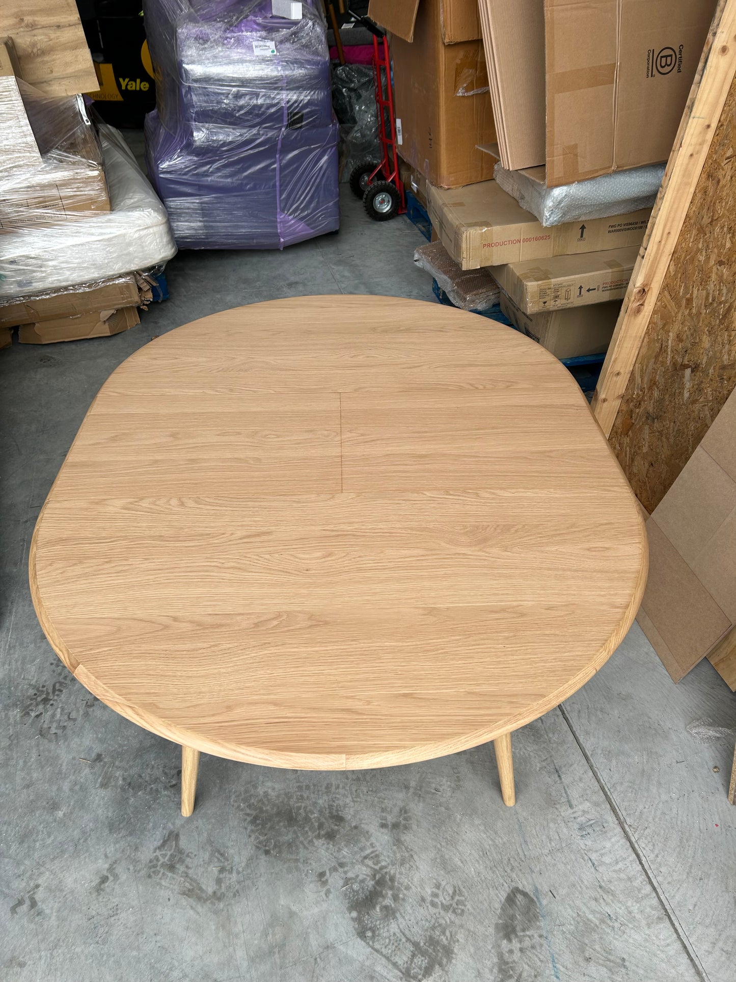 ercol for John Lewis Shalstone 4-6 Seater Extending Round Dining Table, Oak