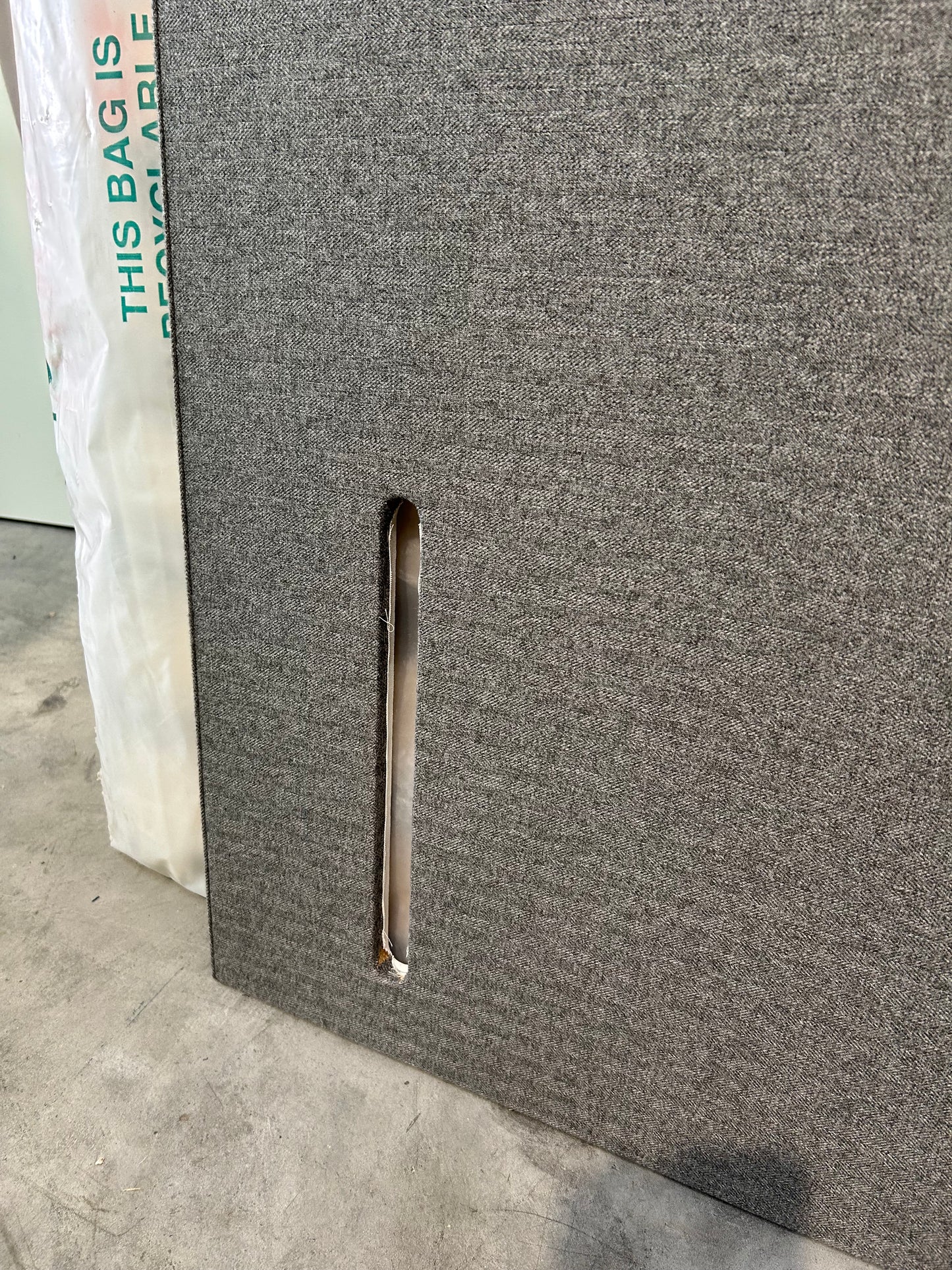 TEMPUR® Thornby Full Depth Headboard Tweed Grey King Size