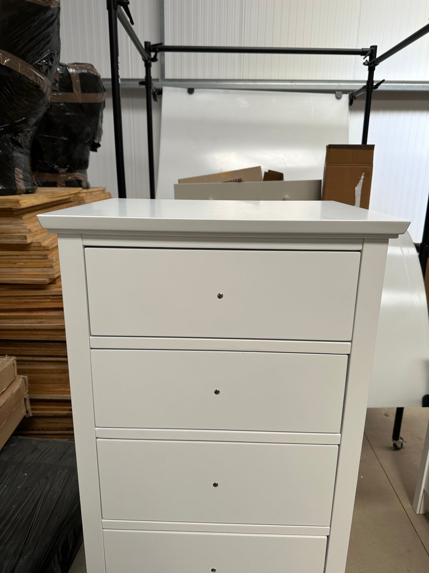 John Lewis Wilton 6 Drawer Tallboy Chest Bedroom Furniture White