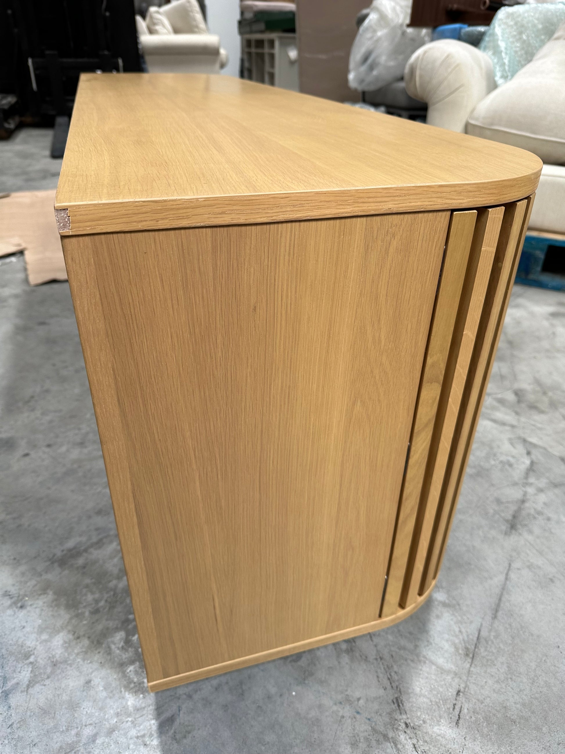 John Lewis Slatted TV Stand Sideboard for TVs up to 60", Oak