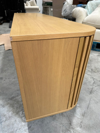 John Lewis Slatted TV Stand Sideboard for TVs up to 60", Oak