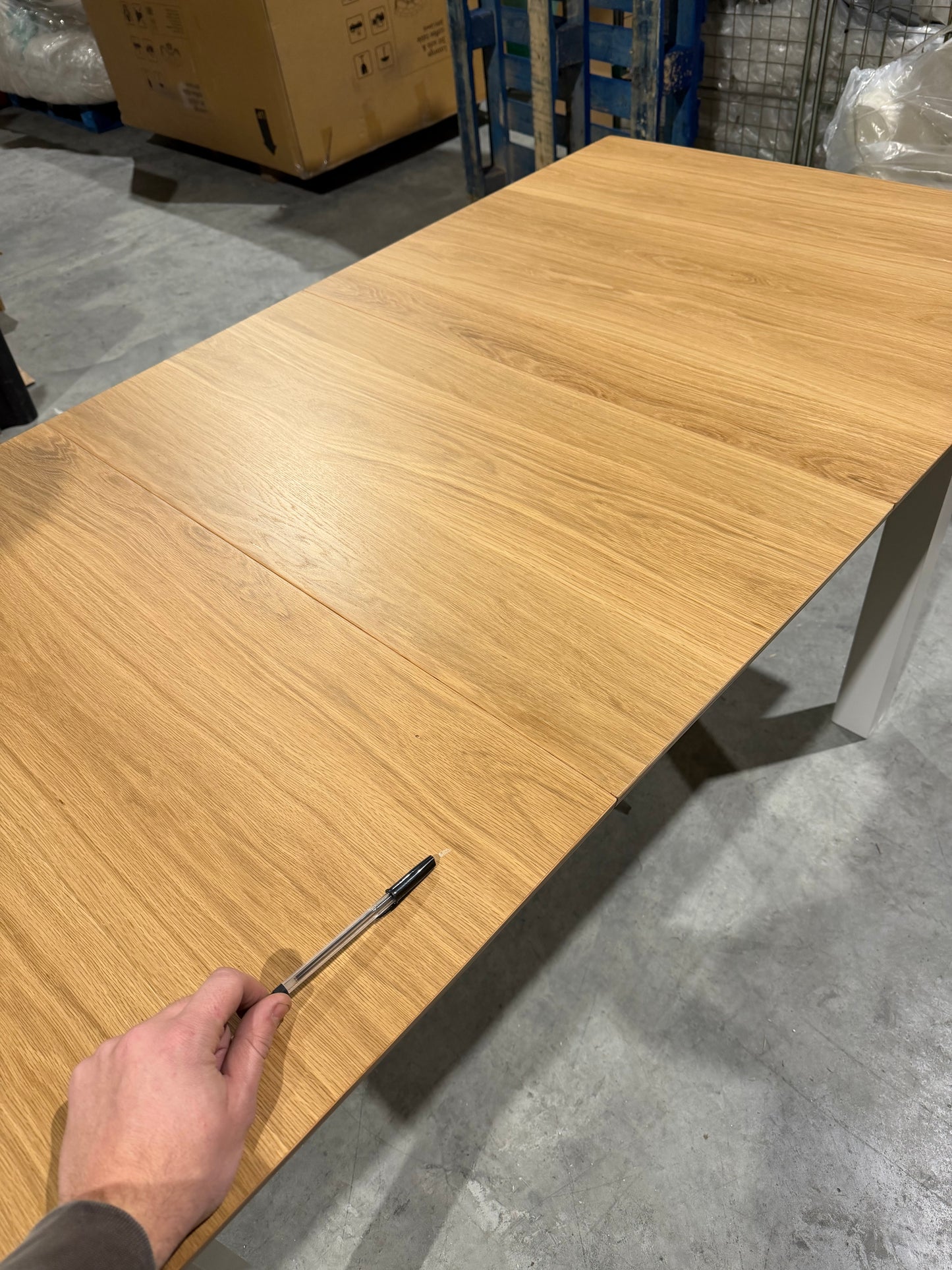 John Lewis Wilton 4-6 Seater Extending Dining Table, Linen Kitchen