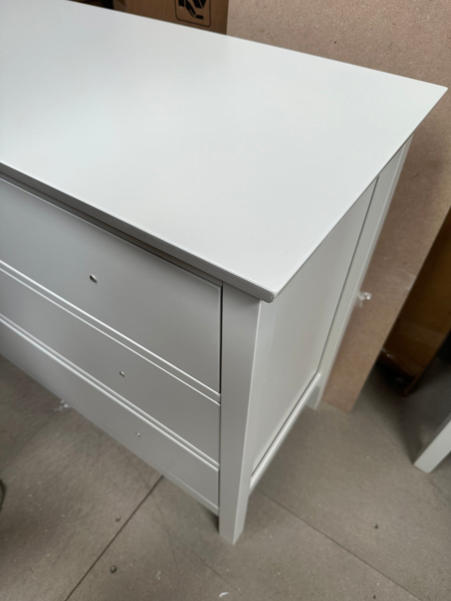 John Lewis Wilton 3 Drawer Chest, Linen