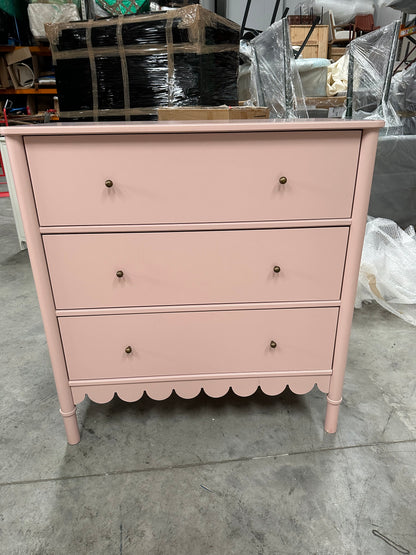 John Lewis Chest of Drawer Hem 3 Drawer Chest Blush