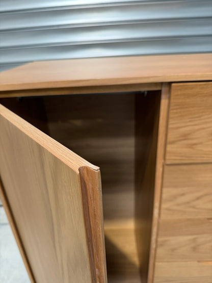 John Lewis Bow 5 Drawer Low Wardrobe, Natural