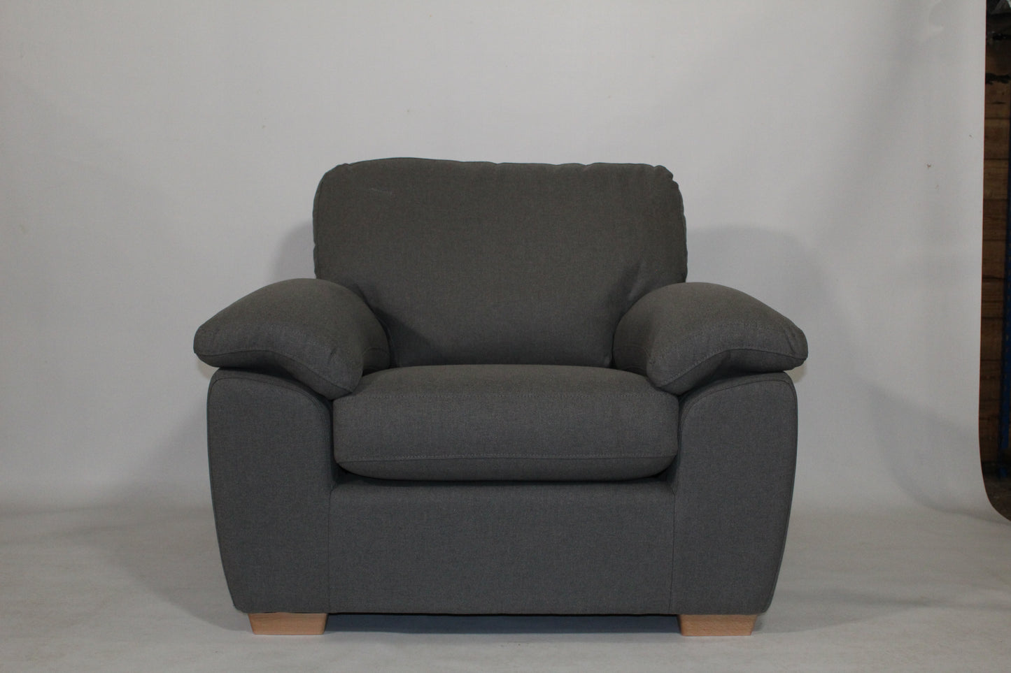 John Lewis Camden Armchair in Tweed charcoal