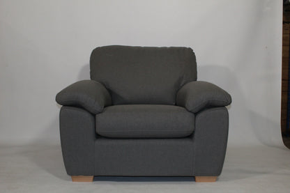 John Lewis Camden Armchair in Tweed charcoal