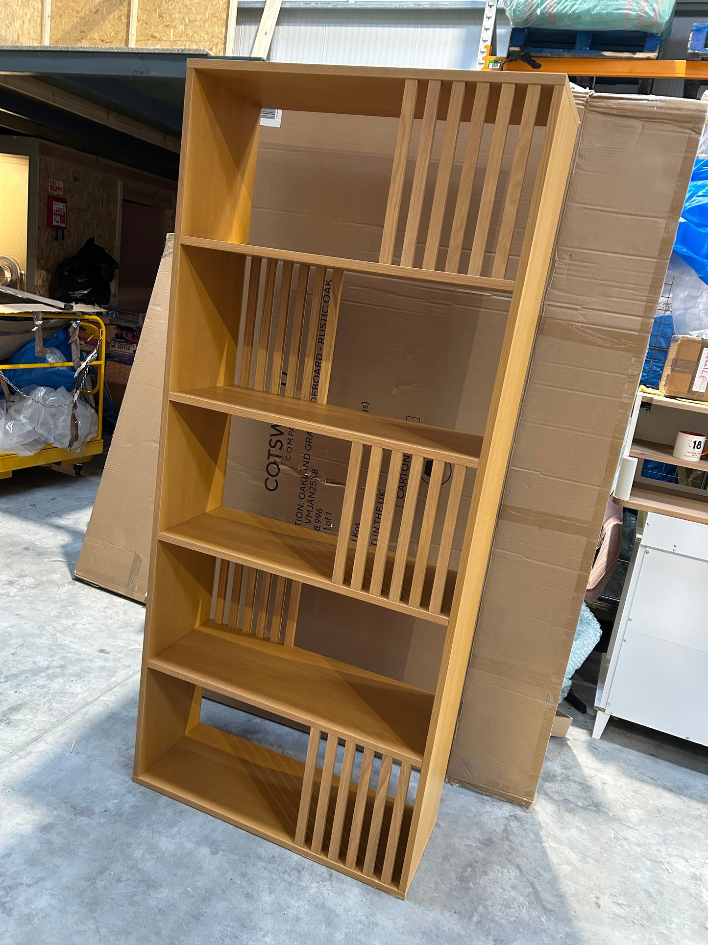 John Lewis Line Bookcase, Natural