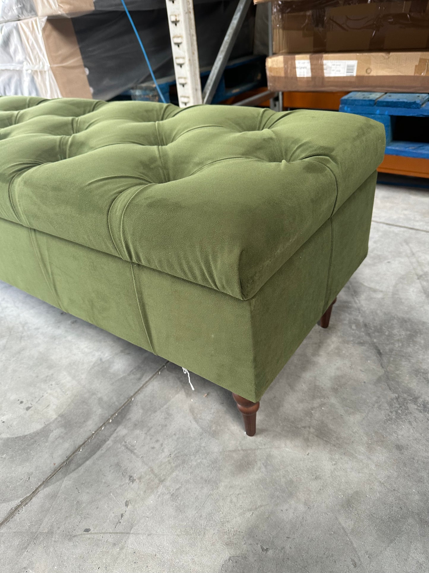 Swoon Plymouth Footstool Plymouth Fern Easy Velvet