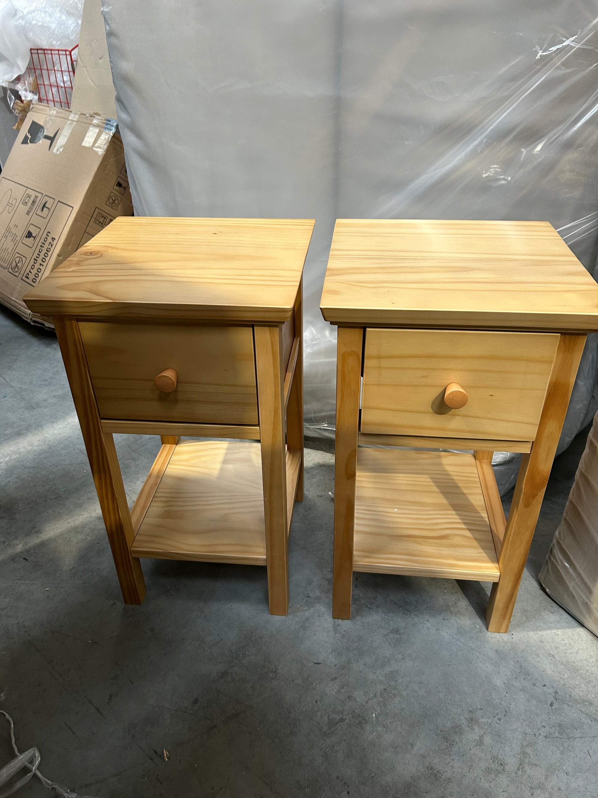 John Lewis Wilton Bedside Tables Set of 2 Natural