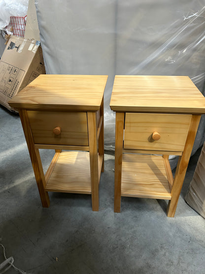 John Lewis Wilton Bedside Tables Set of 2 Natural