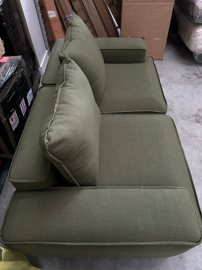 John Lewis Border Large 3 Seater Sofa, Dark Leg