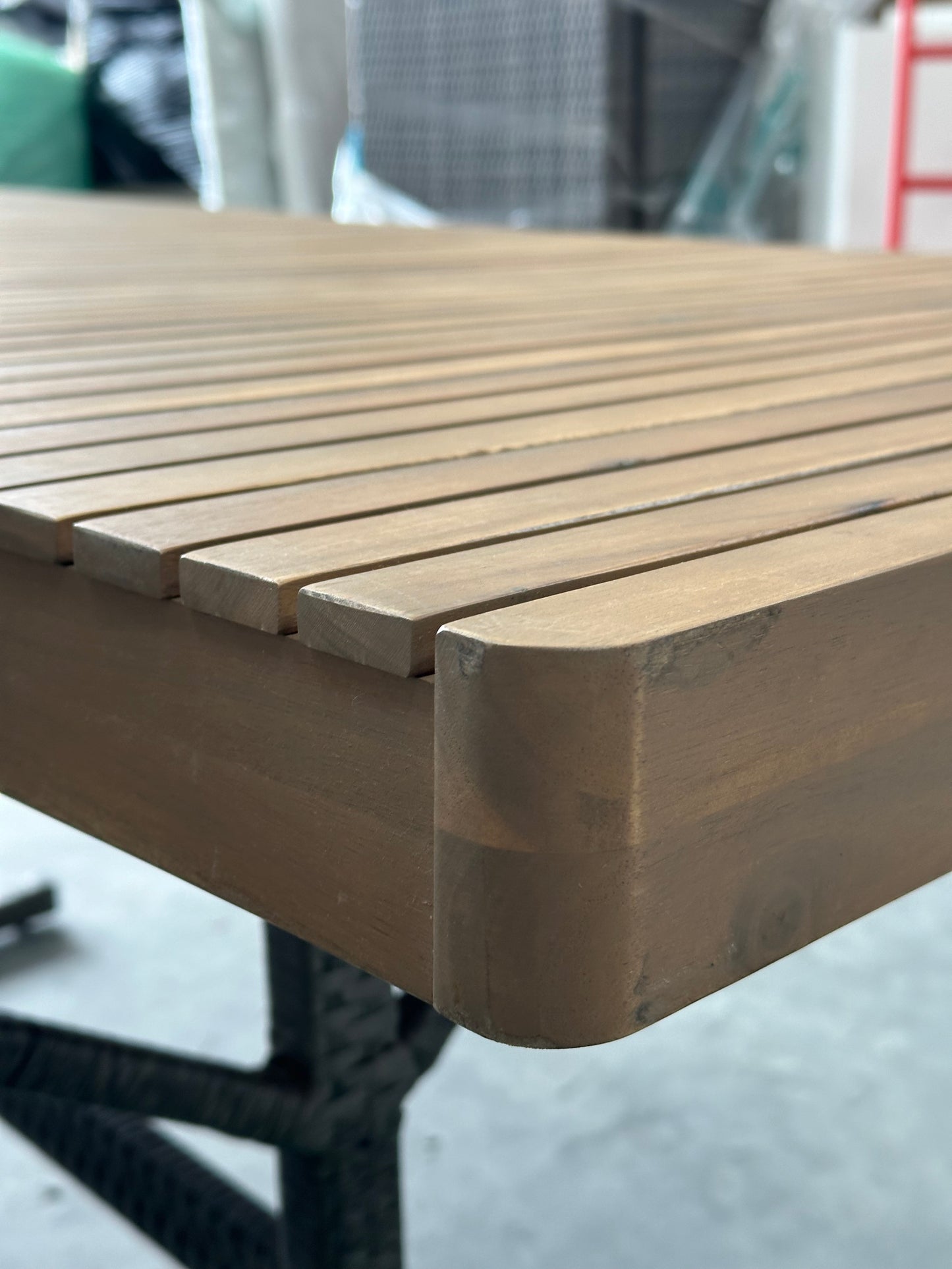 John Lewis Mona Rectangular Garden Dining Table, 175cm (Acacia Wood), Natural