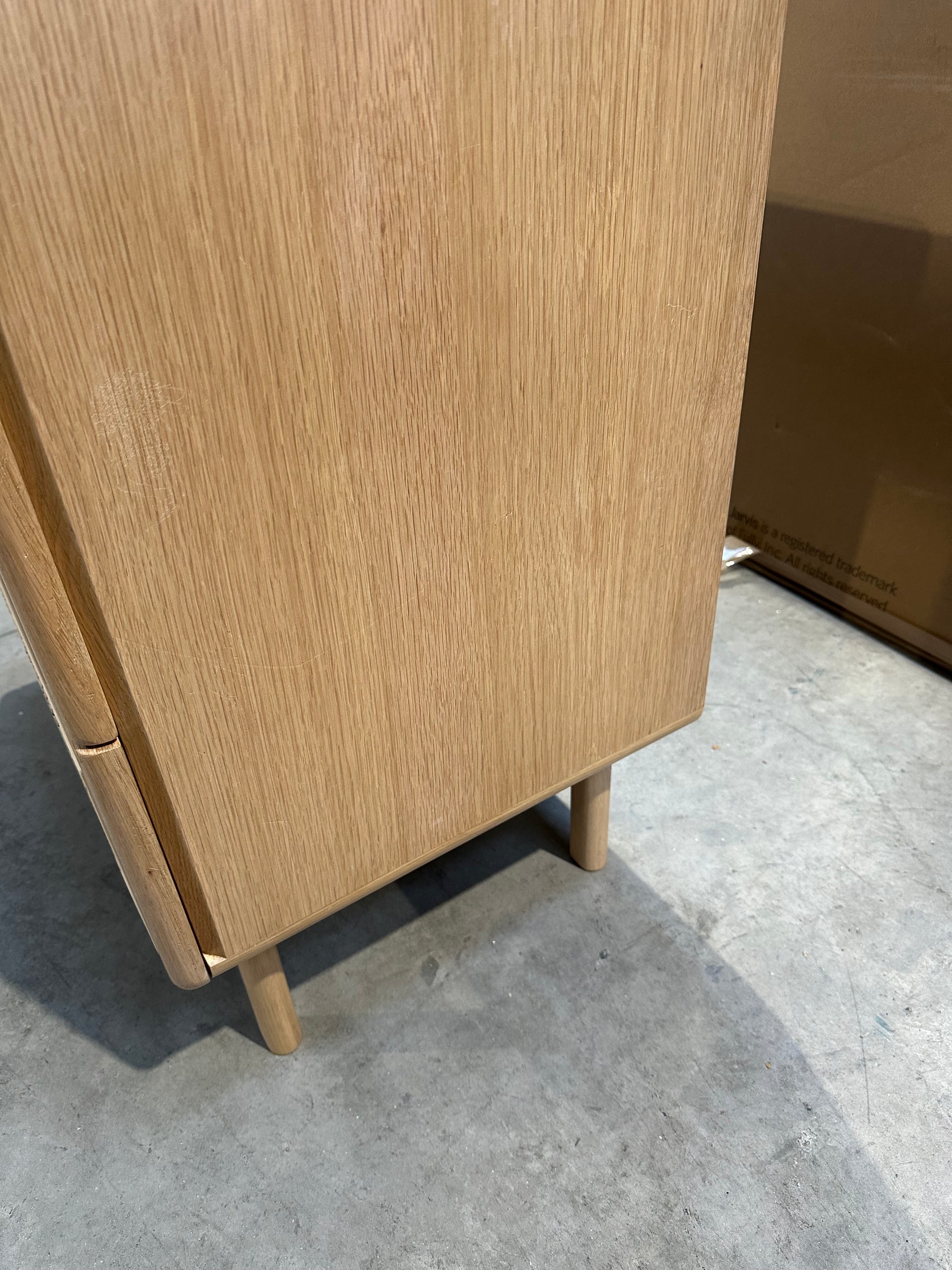 John Lewis Rattan 3 Drawer Chest, Oak