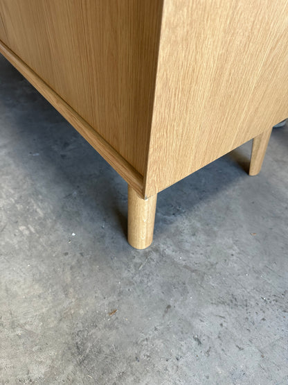 John Lewis Notch 2 Door 2 Drawer Sideboard in Oak
