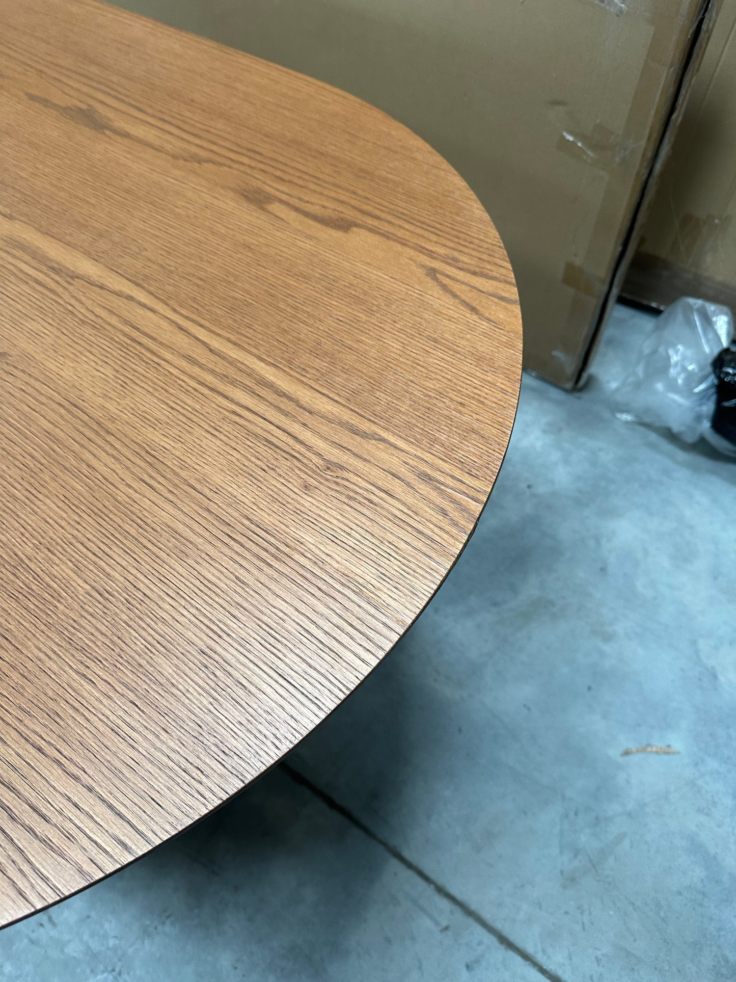 John Lewis Trestle 6 Seater Dining Table, Dark Oak