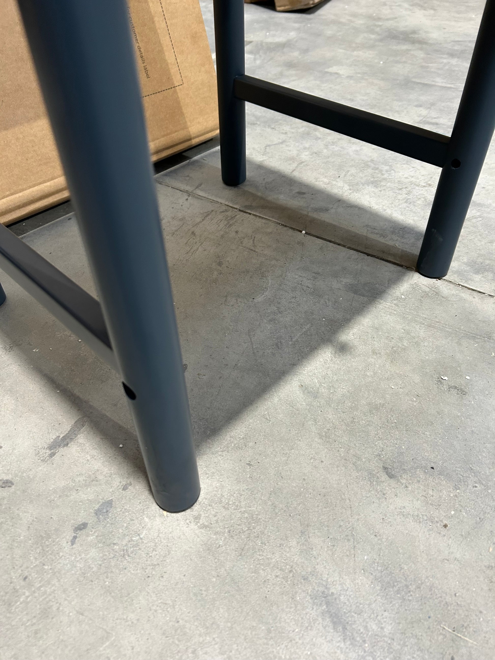 John Lewis Pillar 1 Drawer Bedside Table, Blue