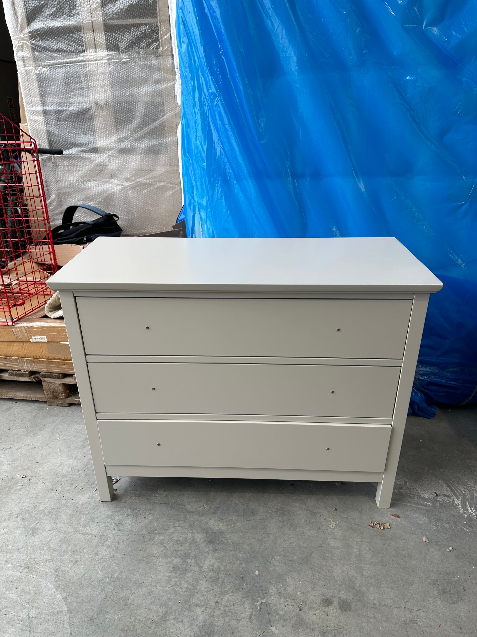 John Lewis Wilton 3 Drawer Chest Linen