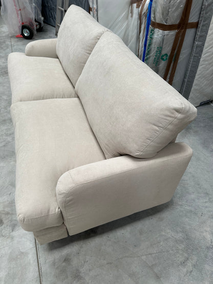 John Lewis Clover Large 3 Seater Sofa, Light Leg, Fine Chenille Natural