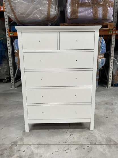 John Lewis Wilton 6 Drawer Chest White