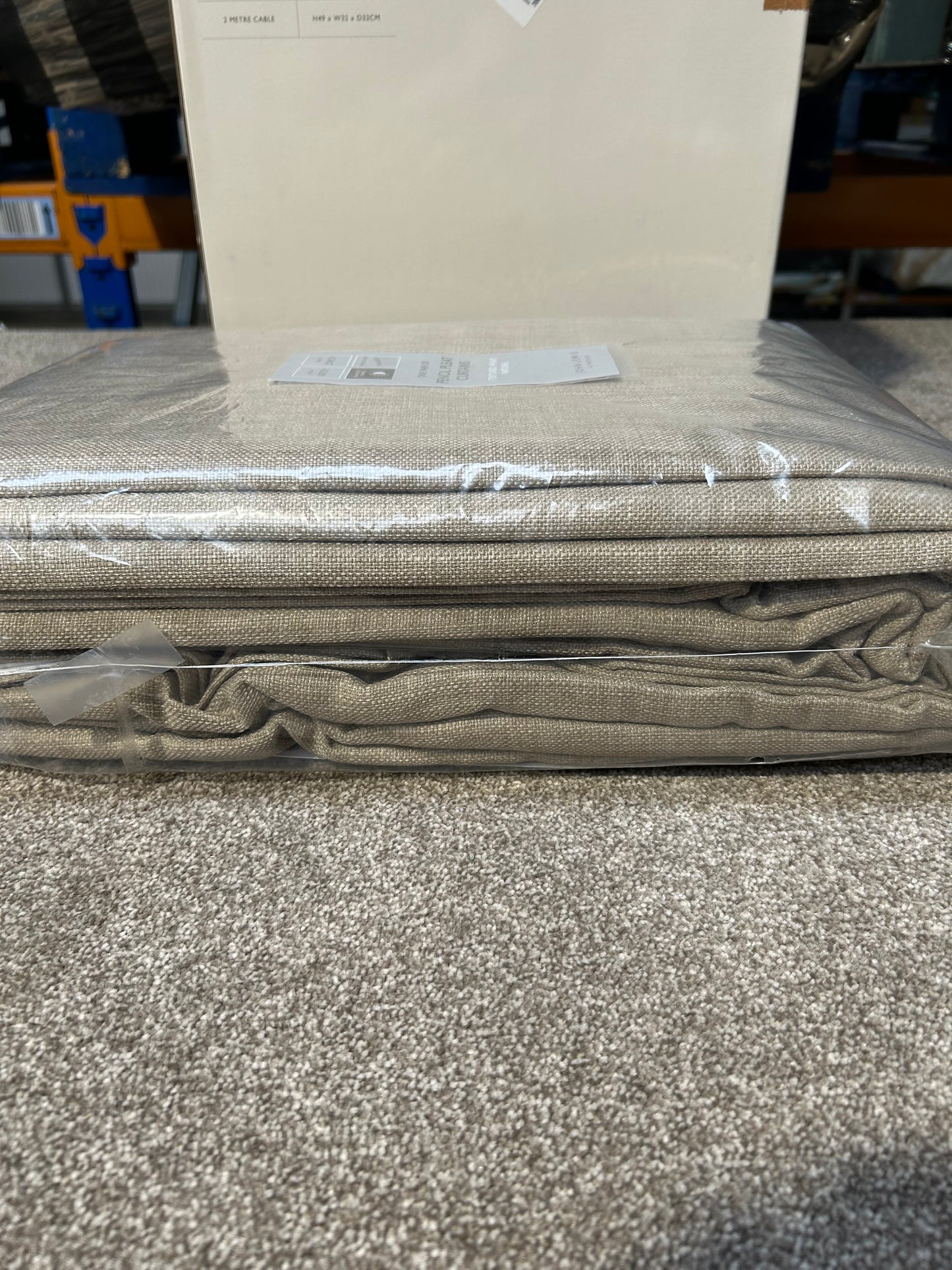 John Lewis Textured Weave Pair Blackout Lined Pencil Pleat Curtains, Natural, W167 x Drop 274cm