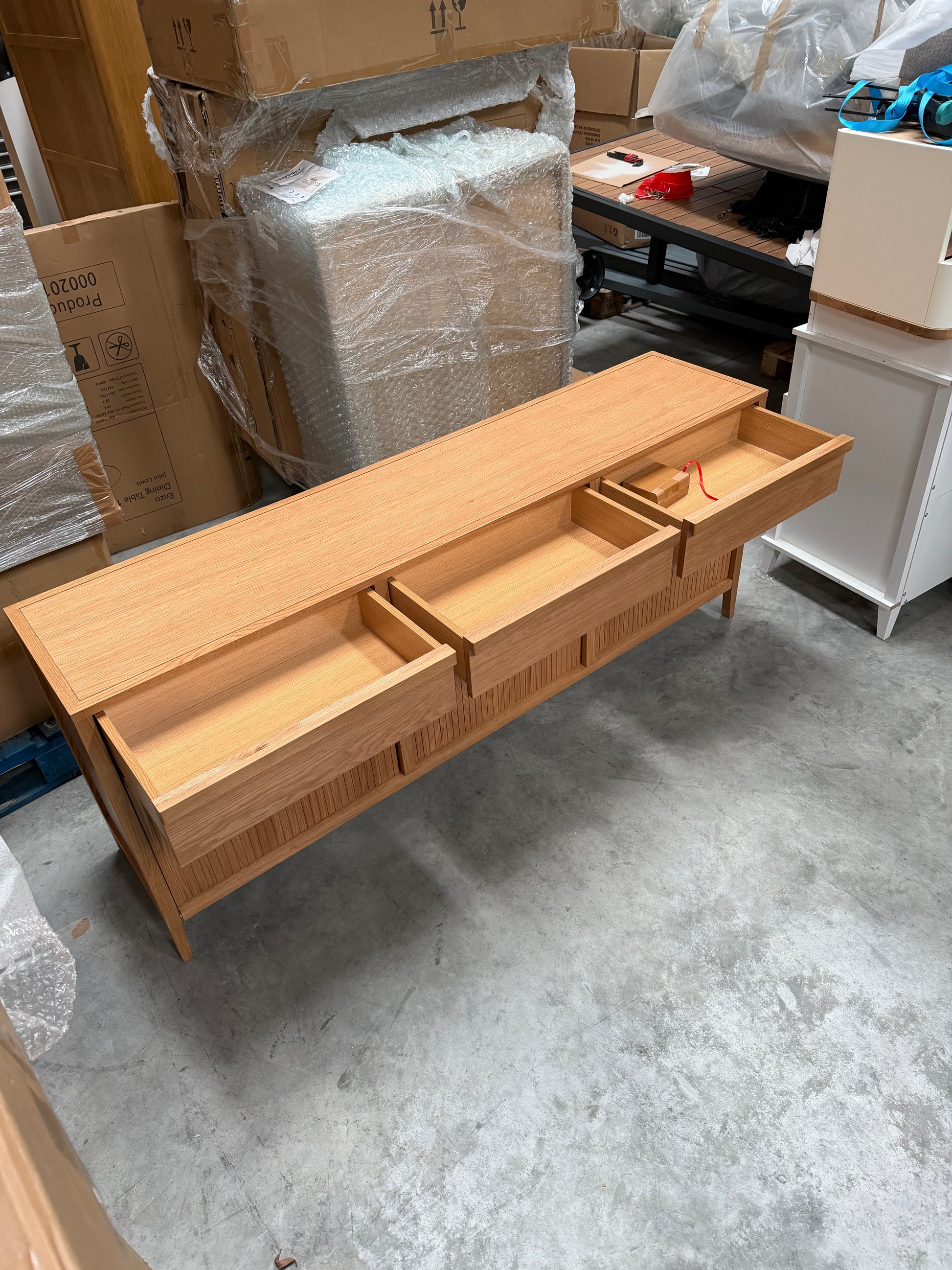 John Lewis Anders 3 Door, 3 Drawer Sideboard, Natural