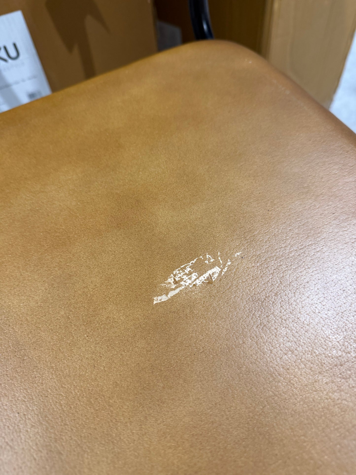 nkuku Iswa Counter Chair, Aged Tan