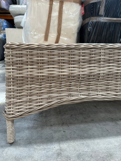 John Lewis Rye Woven Rectangular Garden Coffee Table, Natural