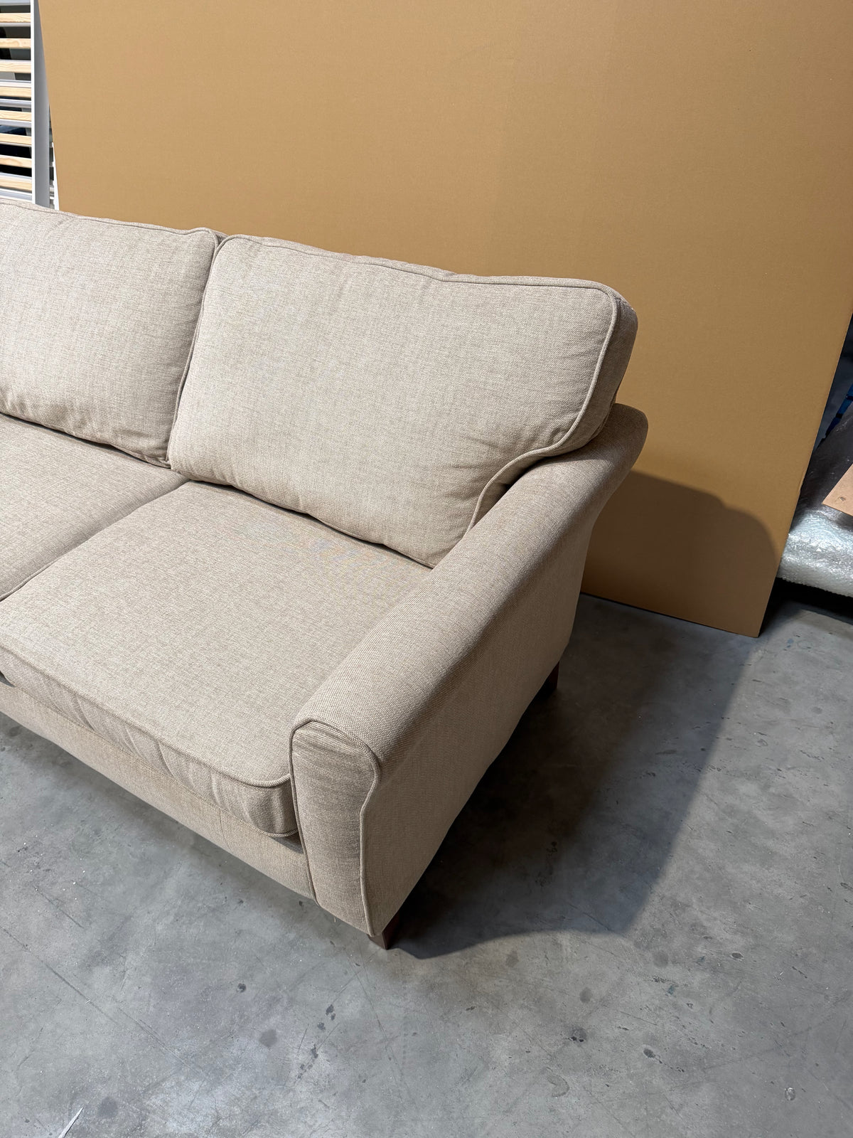 John Lewis Charlotte II Large 3 Seater Sofa Brushed Tweed Mole