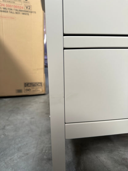 John Lewis Wilton 2 Drawer Bedside Cabinet, Linen