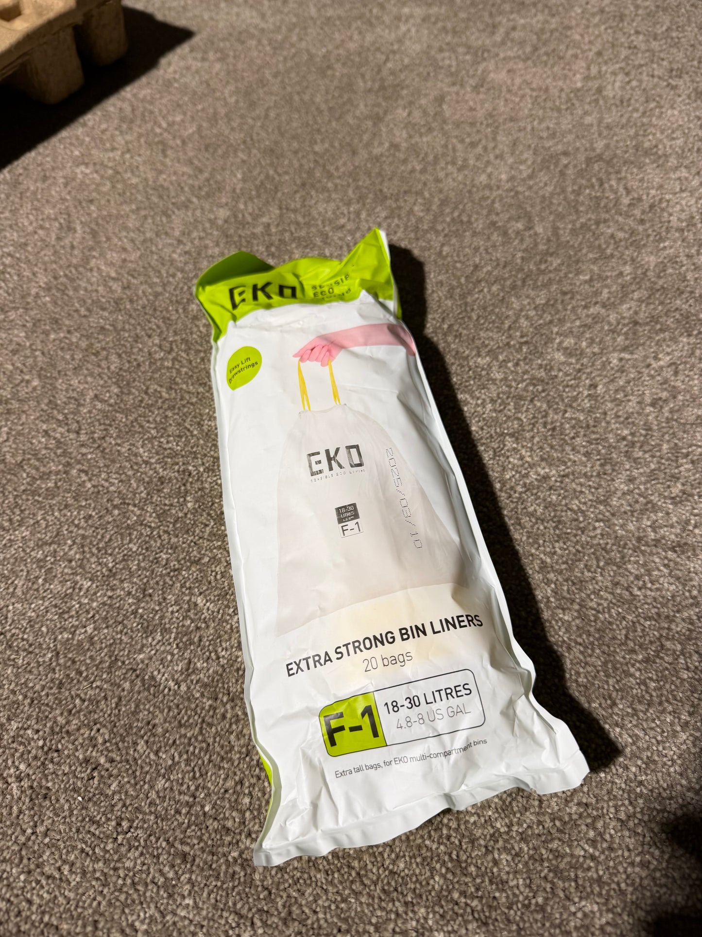 EKO Ecocasa 2 Section Recycling Pedal Bin, 2x 20L