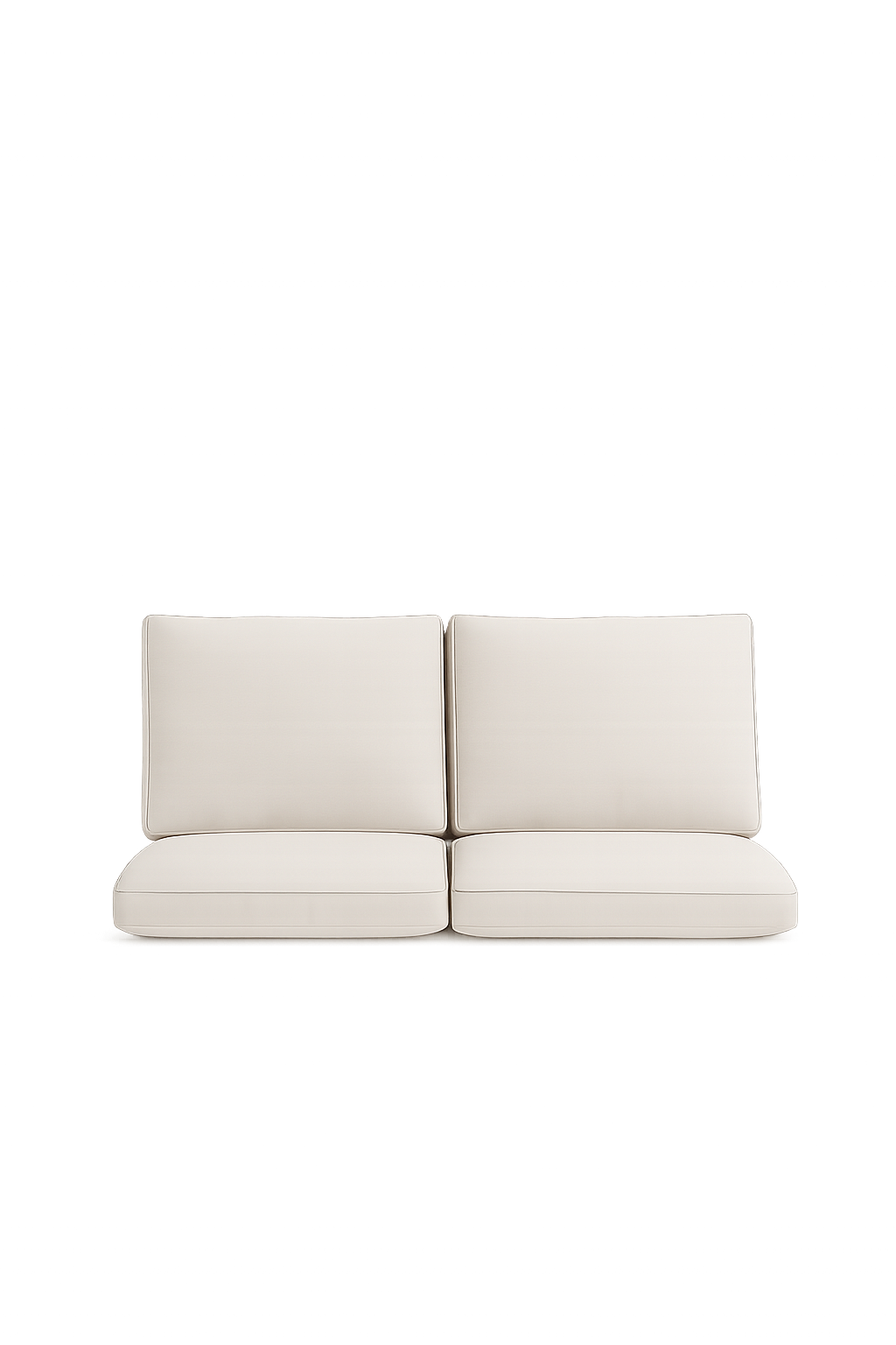 John Lewis Mona 2-Seater Garden Sofa REPLACEMENT CUSHIONS ONLY – Natural – Brand New