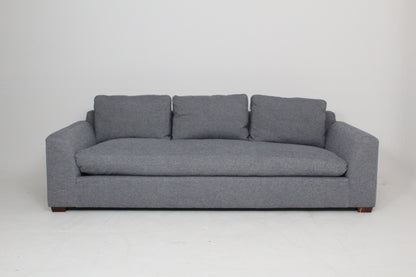 John Lewis Tortona Grand 4 Seater Sofa In Matilda AquaClean Steel