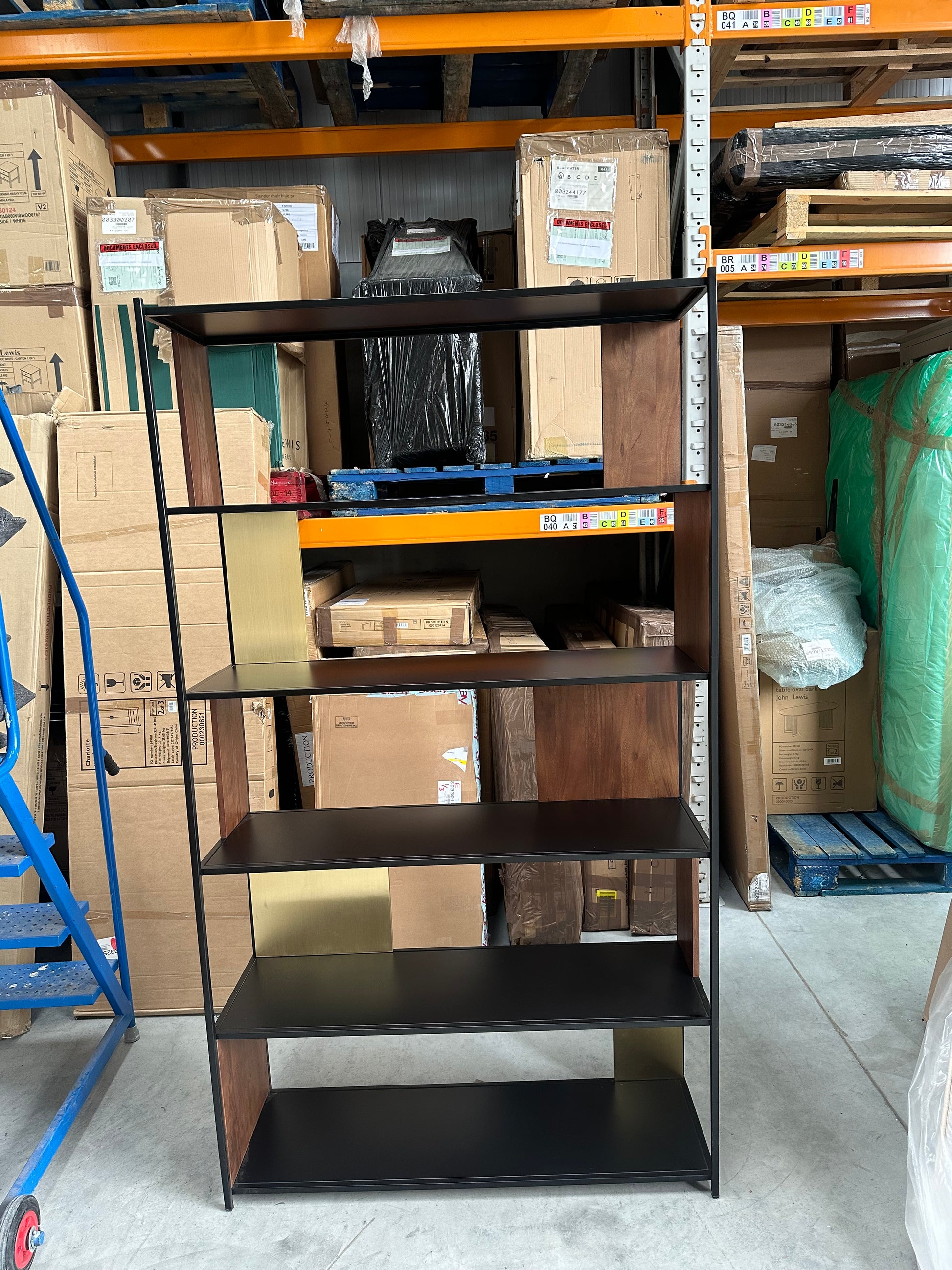 Swoon John Lewis + Swoon Brunel Wide Shelving Unit, Brown