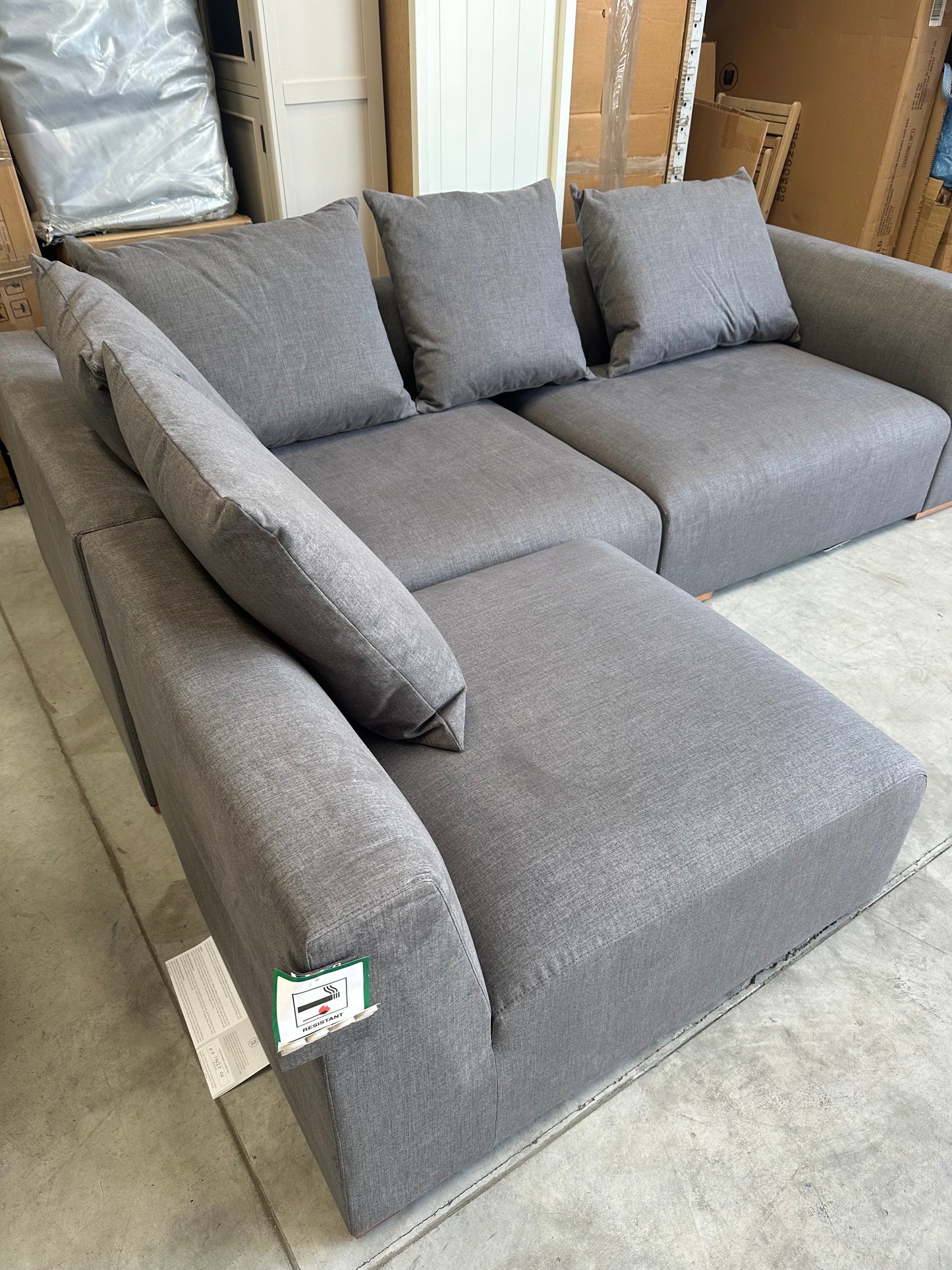 John Lewis Tokyo Medium LHF Corner Group SOFT WEAVE STEEL