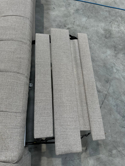 John Lewis Draper II Large 3 Seater Motion Sofa, Light Leg, Aquaclean Aston Natural