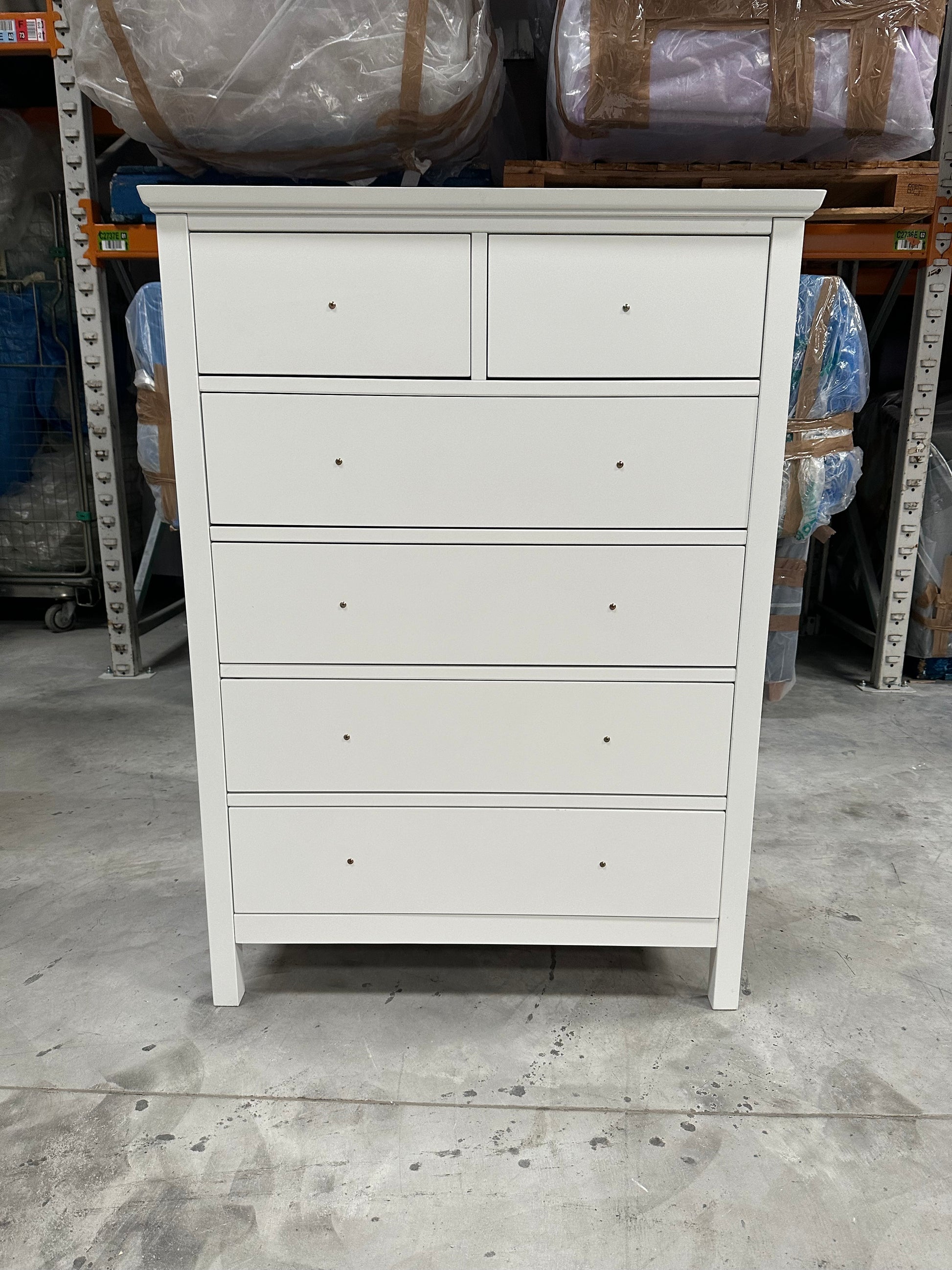 John Lewis Wilton 6 Drawer Chest White