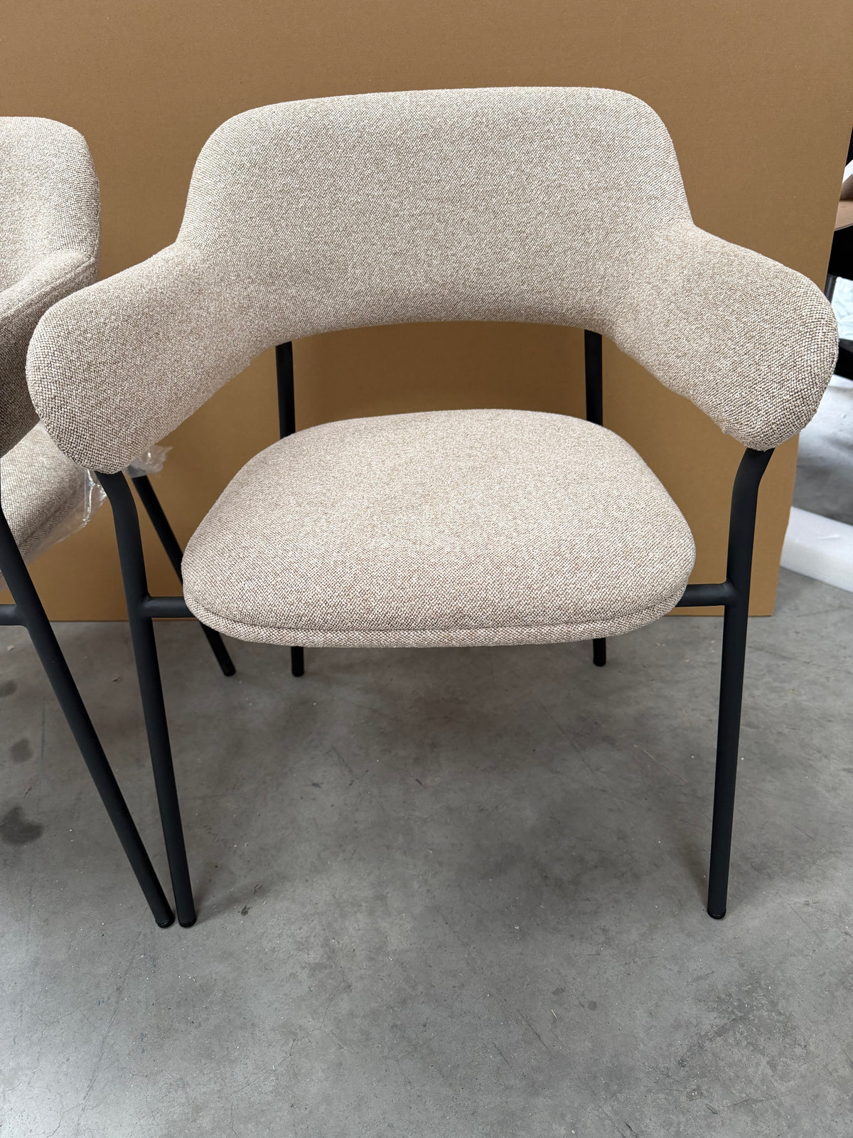 John Lewis Wise Dining Armchair, Set of 2, Taupe Kitchen