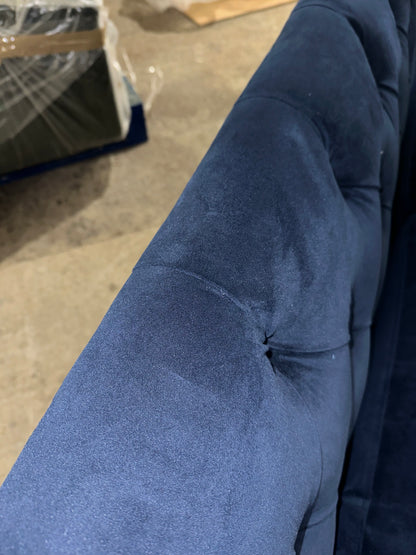 Swoon Pritchard Medium 2 Seater Sofa, Dark Leg, Ink Velvet 