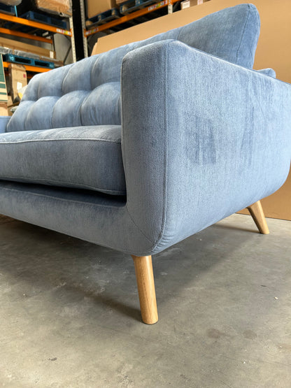 John Lewis Barbican Large 3 Seater Sofa Aquaclean Titan Blue
