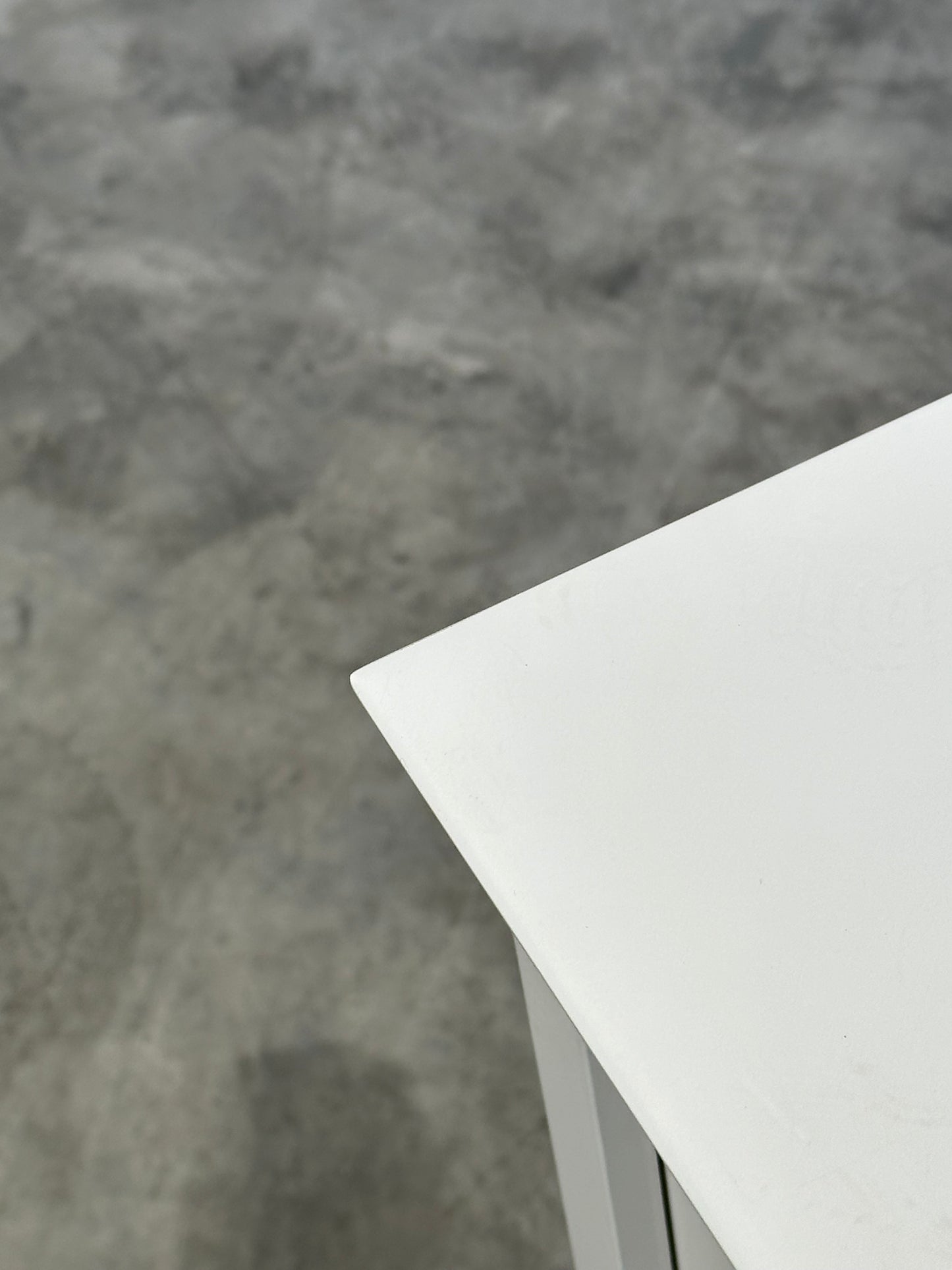 John Lewis White ANYDAY Wilton 2 Drawer Bedside Cabinet