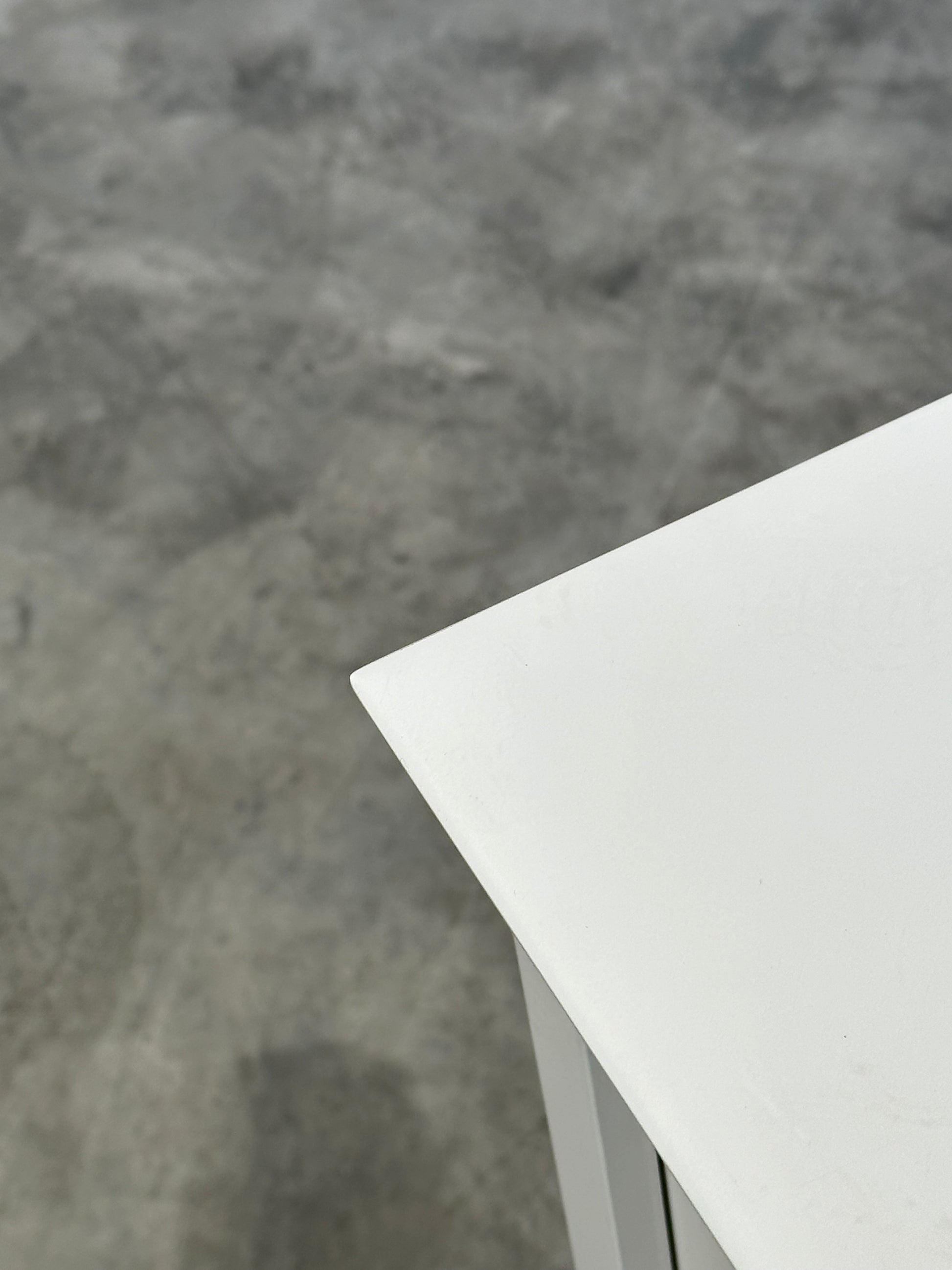 John Lewis White ANYDAY Wilton 2 Drawer Bedside Cabinet