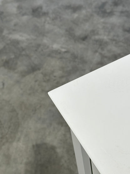 John Lewis White ANYDAY Wilton 2 Drawer Bedside Cabinet