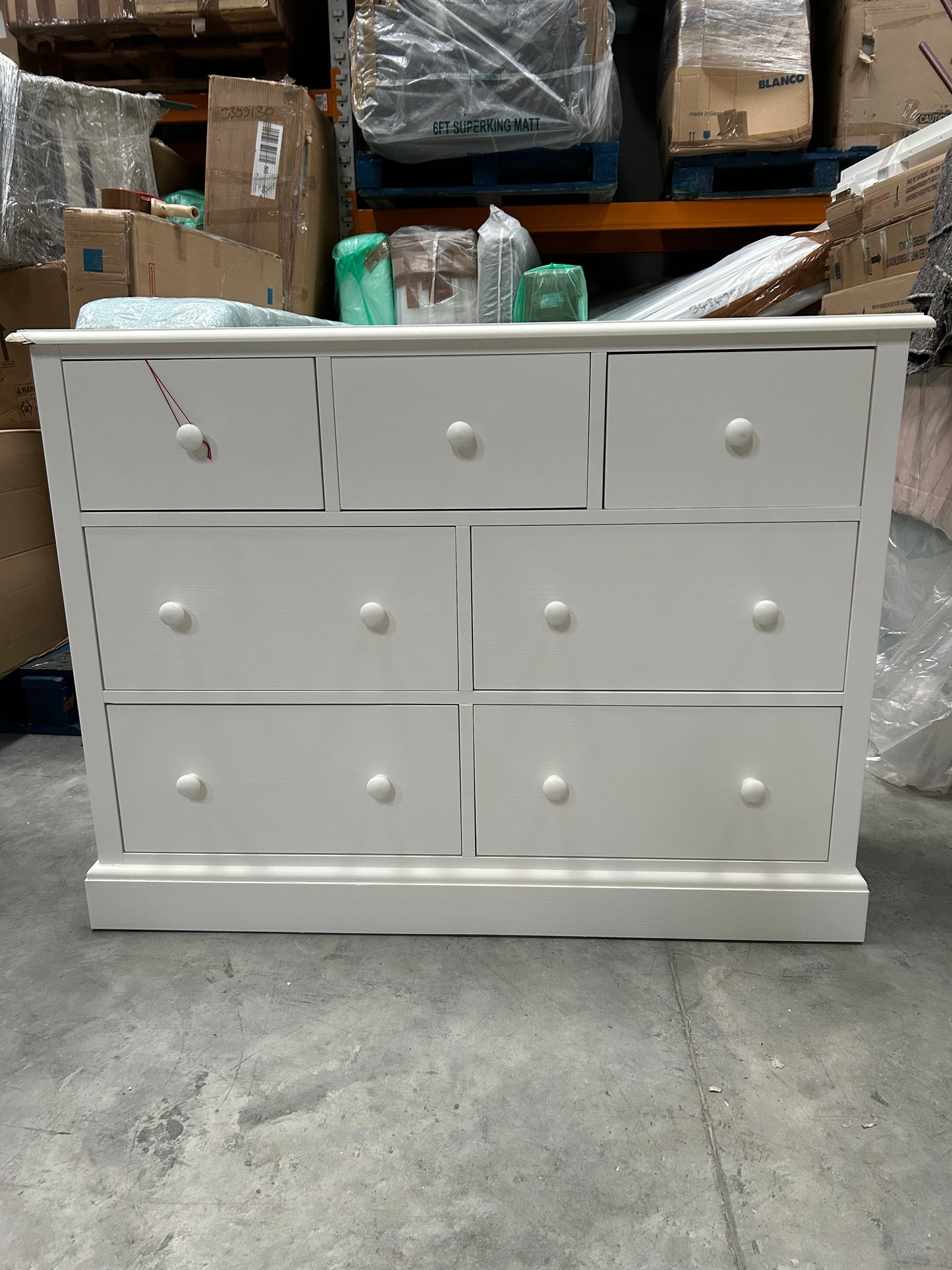 Laura Ashley Ashwell 7 Drawer Chest, White